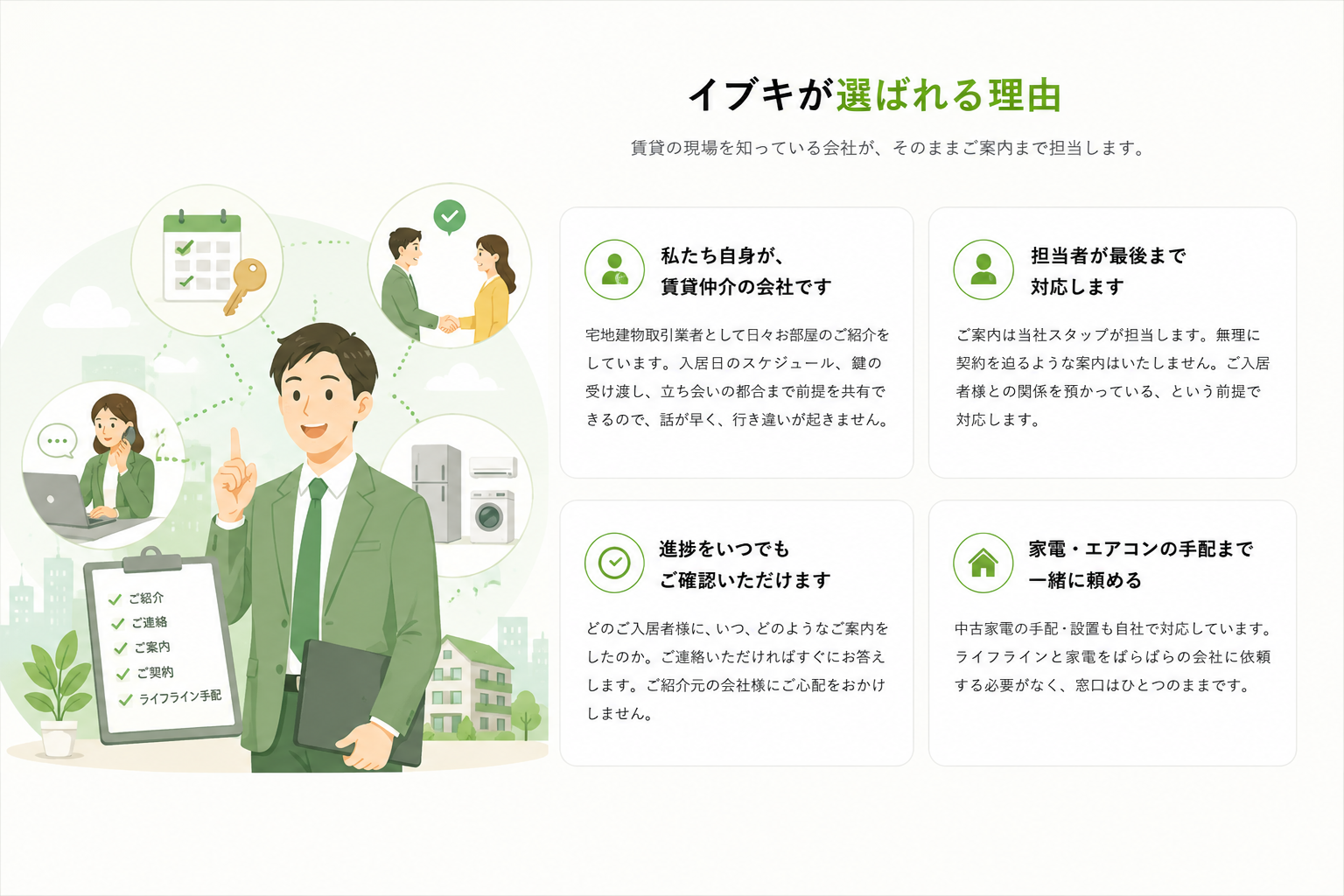 イブキが選ばれる理由